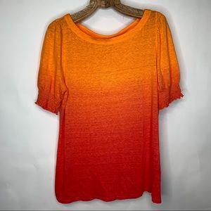Charter Club Luxury Linen Red Orange TShirt Medium